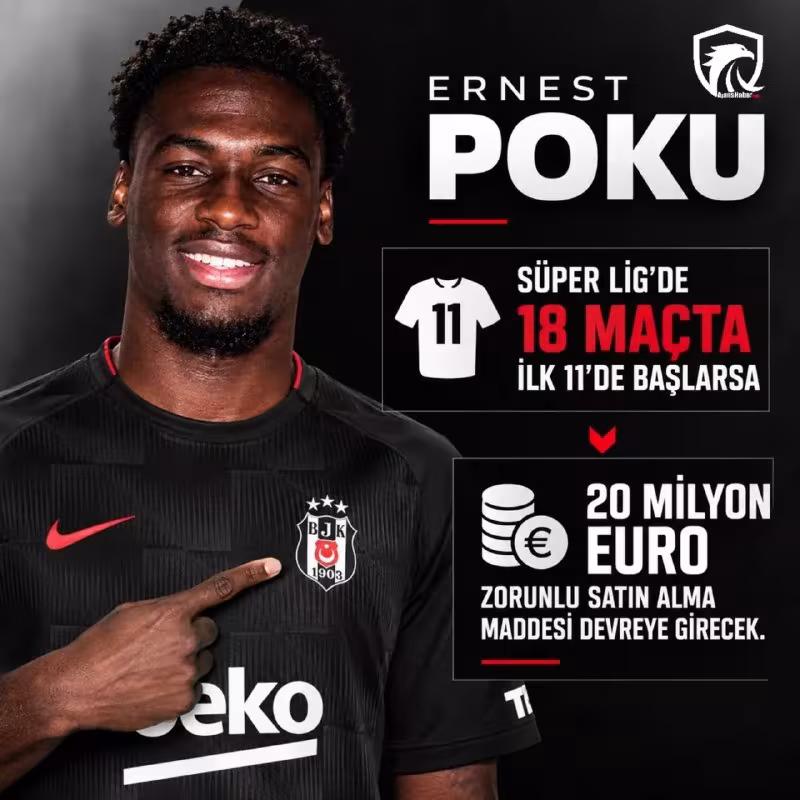 Ernest Poku uchun sotib olish opsiyasi ma'lum qilindi