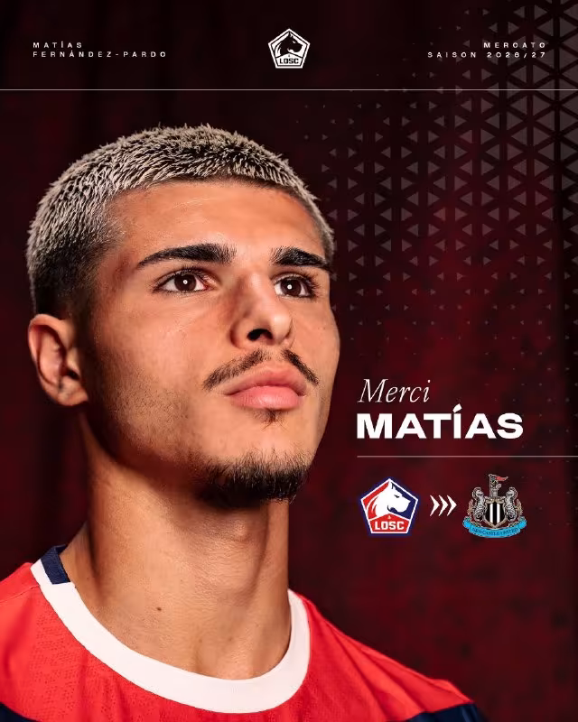 Matias Fernandes-Pardo Nyukaslga o'tdi