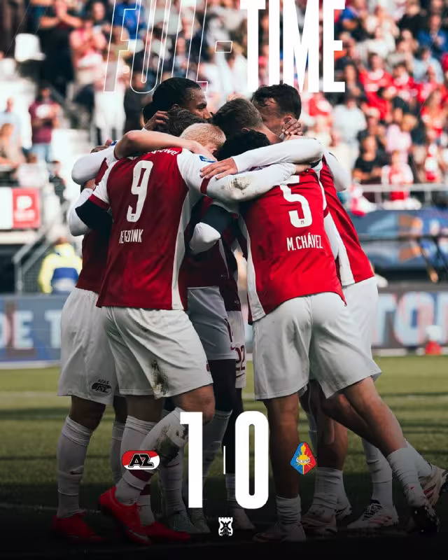 AZ Alkmaar qiyin g'alabani qo'lga kiritdi