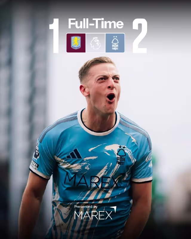 Aston Villa 1:2 Nottingham Forest: Oliver Glasner qo'l ostidagi ilk g'alaba
