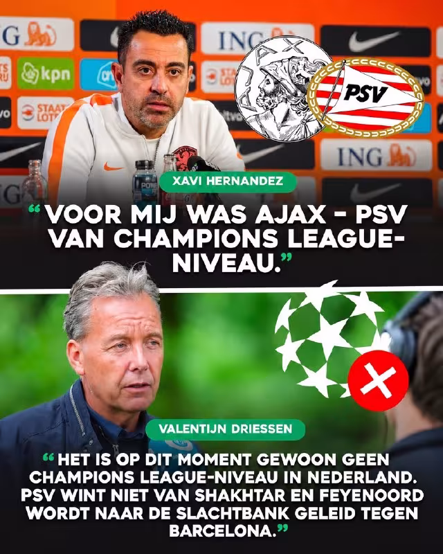 Xavi Ernandes niderlandcha futbol darajasi haqida fikr bildirdi