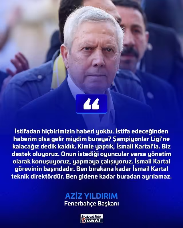 Aziz Yildirim Ismoil Kartalning kelajagi haqida gapirdi