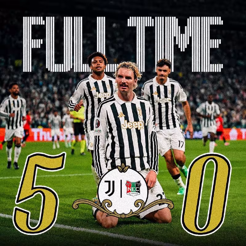 Juventus 5:0 NEC: Mavsumdagi ilk yirik g'alaba