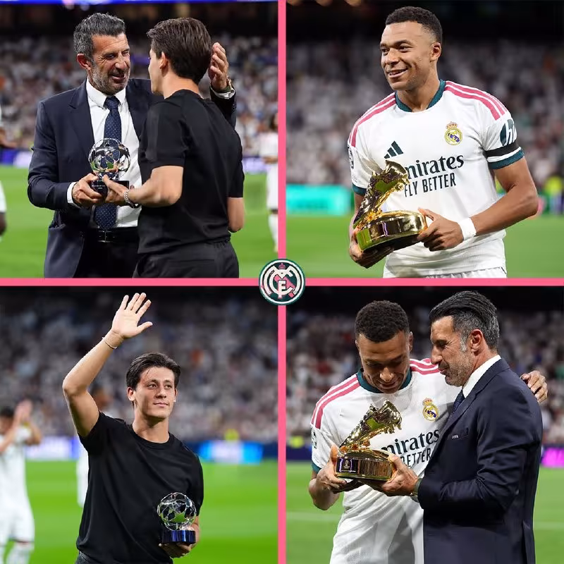 Kilian Mbappe va Arda Guler Chempionlar ligasi sovrinlarini qabul qilib olishdi