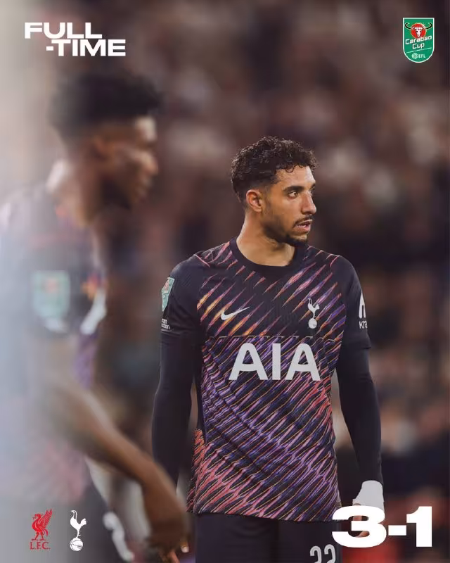 Liverpool 3:1 Tottenham: «shporlar» Liga kubogidan chiqib ketdi