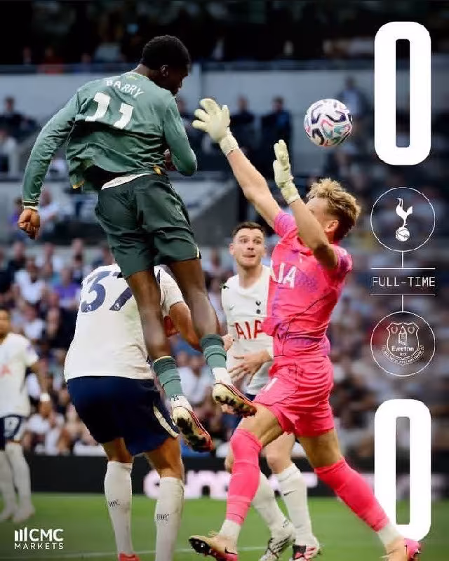 Tottenham 0:0 Everton: Mag'lubiyatsiz seriya davom etadi