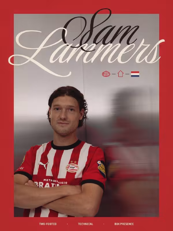 Sem Lammers PSV futbolchisiga aylandi