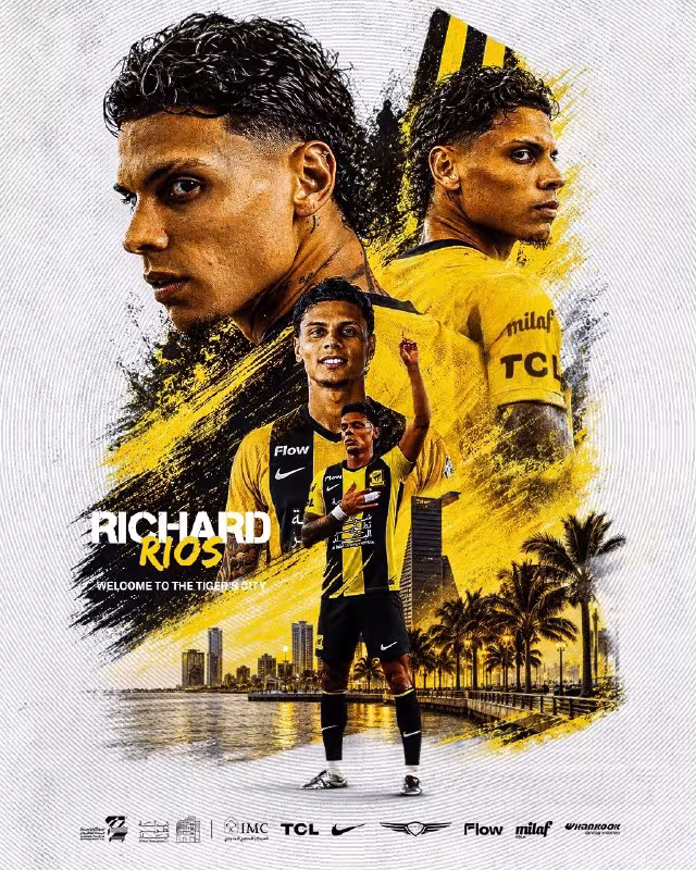 Richard Rios «Al-Ittihod» futbolchisiga aylandi