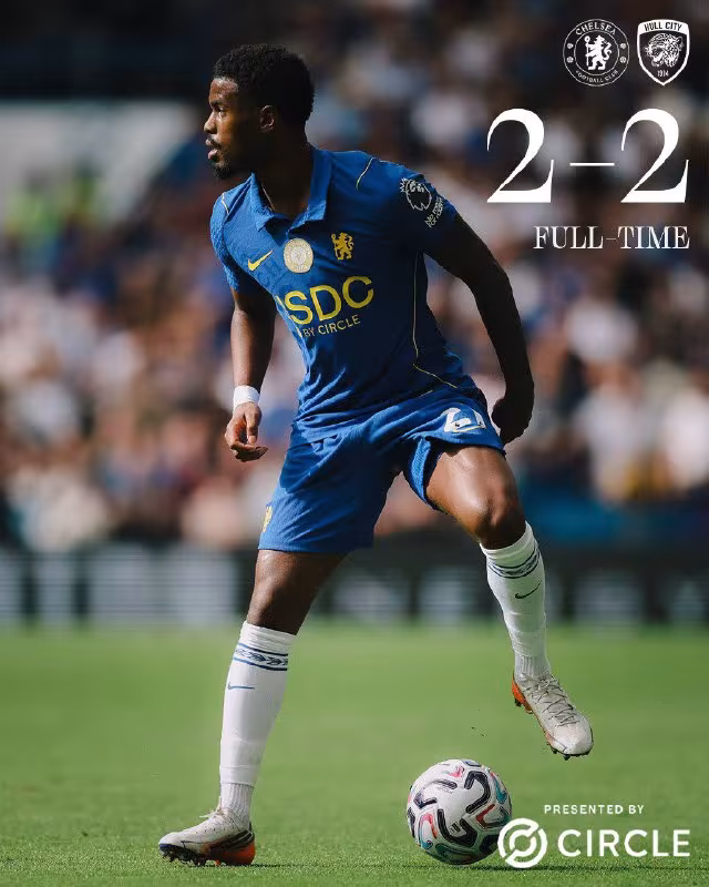 Chelsea 2:2 Hull City: Durang natija qayd etildi