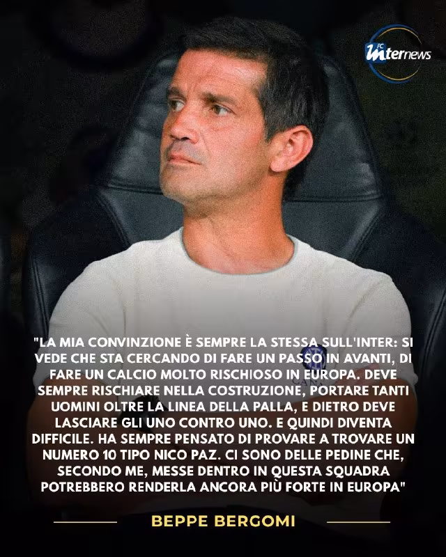 Beppe Bergomi: "Inter" Yevropada xavfliroq bo'lishi uchun "o'nlik" kerak"