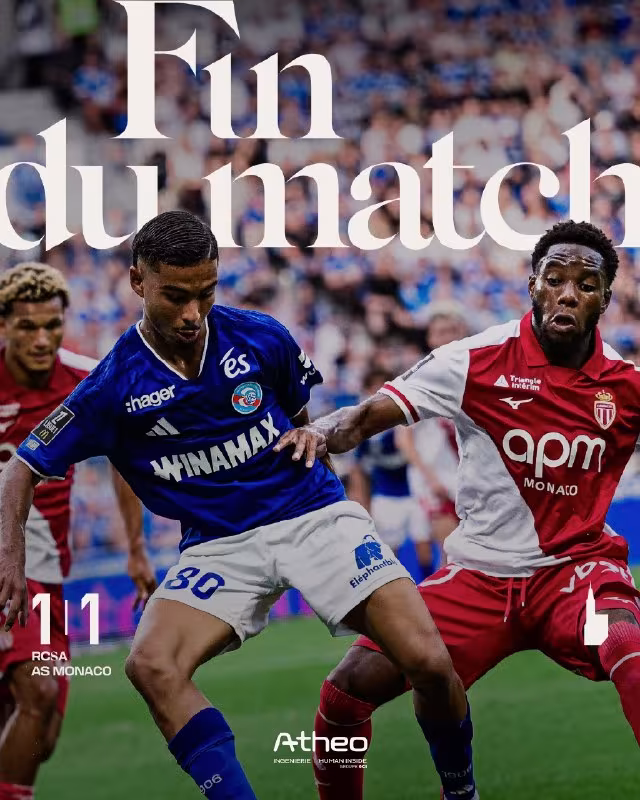 Strasbourg 1:1 Monaco: Uchrashuv yakunlandi