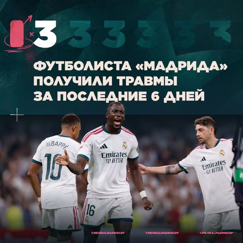 Federiko Valverde, Kilian Mbappe va Ibrahima Konate jarohat oldi