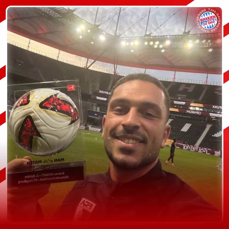 Augsburg 4:1 Eintracht: Ariyon Ibragimovich o'yinning eng yaxshi futbolchisi deb topildi