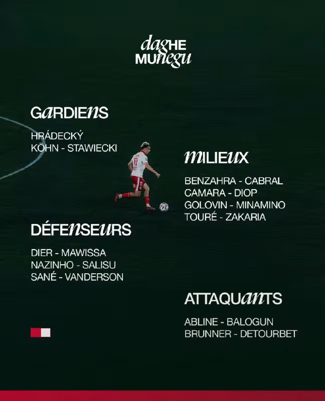 AS Monaco «Lans»ga qarshi o'yinga qaydnomani e'lon qildi
