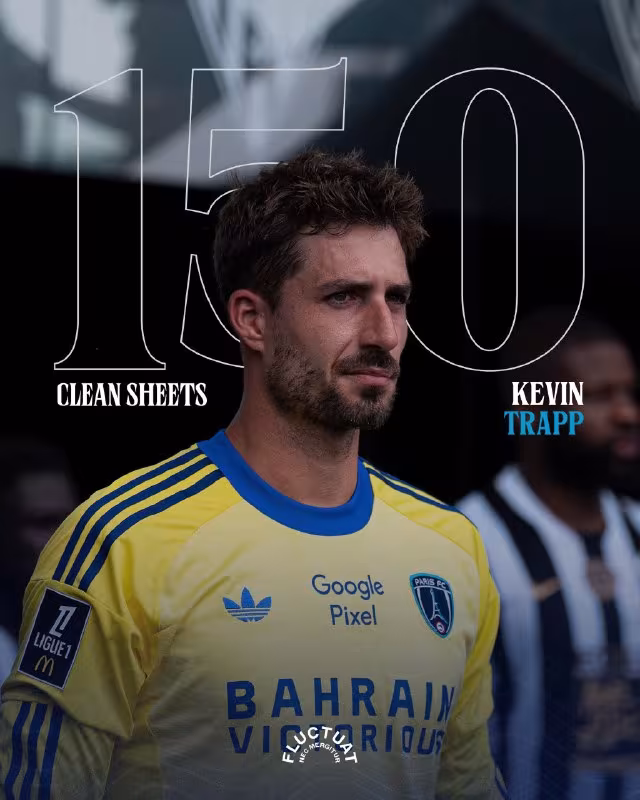 Kevin Trapp o'z faoliyatidagi 150-quruq o'yinni o'tkazdi