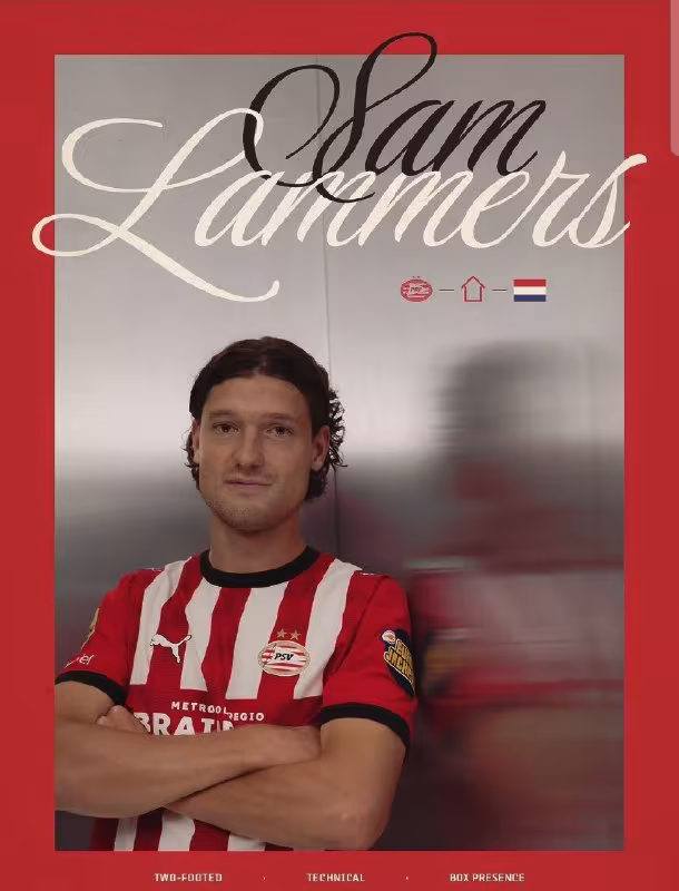 Sem Lammers PSV safiga qaytdi