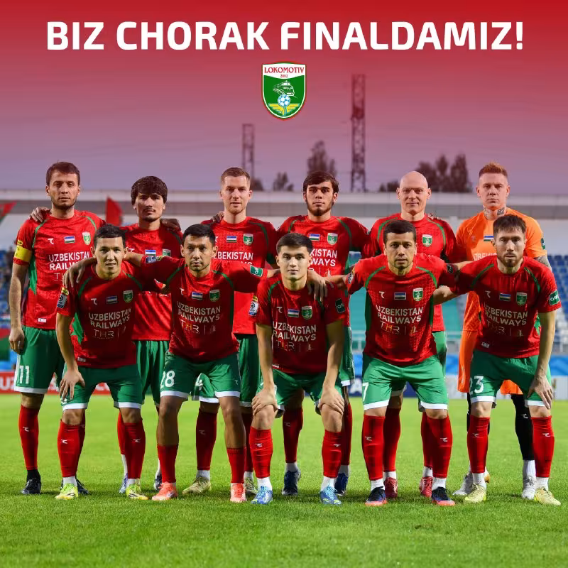 Lokomotiv O'zbekiston Kubogi chorak finalida