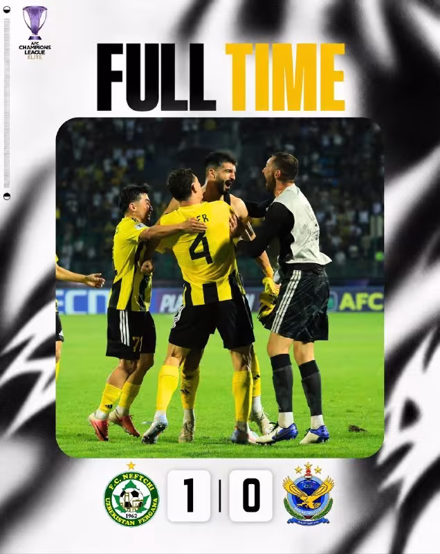 Neftchi 1:0 Air Force: OCHL Elitadagi tarixiy g'alaba