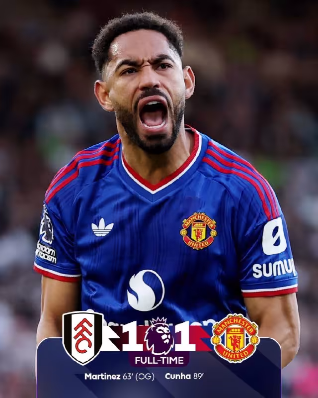 Fulxem 1:1 Manchester Yunayted: APL doirasidagi bahs durang bilan yakunlandi