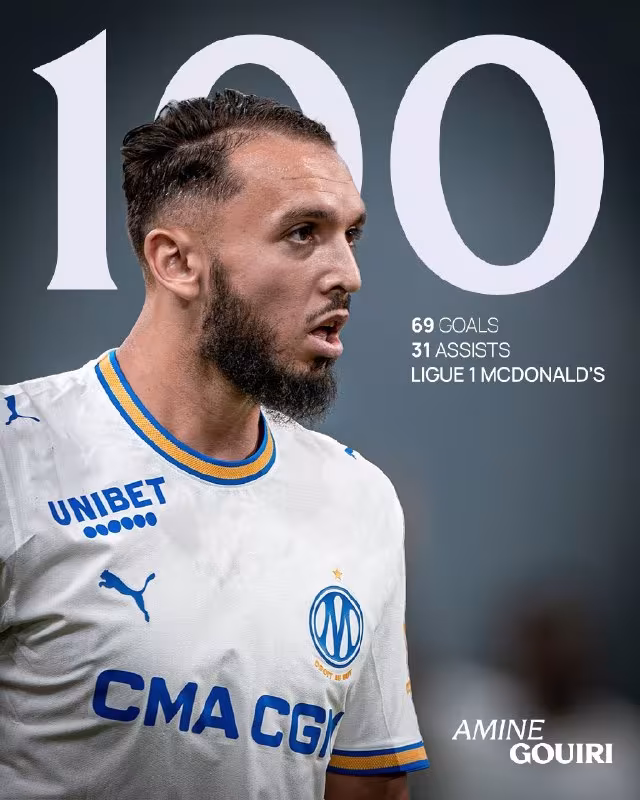 Amin Guiri Liga 1'da 100 ochkoli marrani zabt etdi