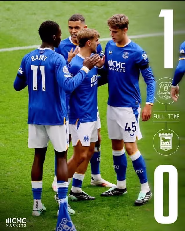 Everton 1:0 Ipsivch Town: G'alaba bilan FIFA kunlariga