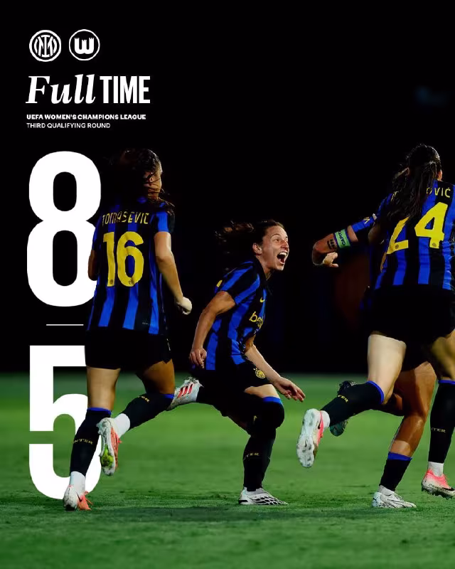 Inter ayollar jamoasi Chempionlar ligasiga yo'llanma oldi