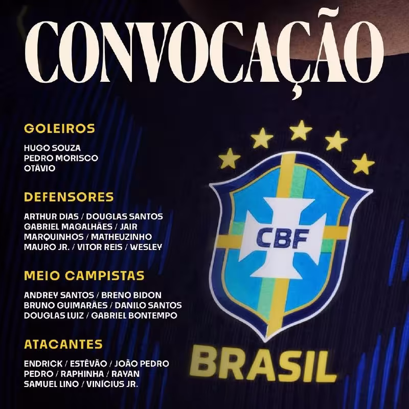 Vitor Reis Braziliya terma jamoasiga chaqirildi