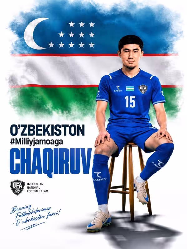 Nurmuhammad Abdug'aniyev O'zbekiston milliy terma jamoasiga chaqirildi