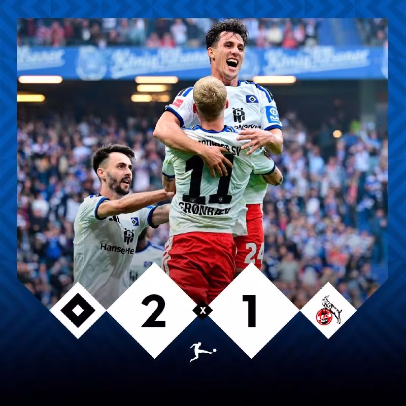 Gamburg 2:1 Kyoln: G'alaba qozonildi
