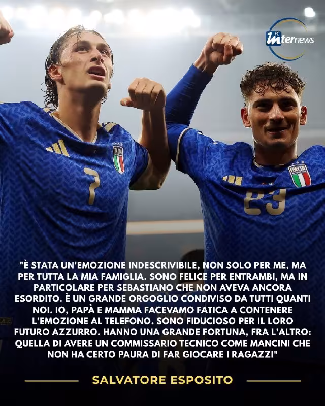 Salvatore Esposito: Sebastiano va Francheskoning debyuti oilamiz uchun katta faxr