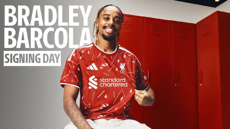 Bredli Barkola Liverpulda: futbolchining ilk kuni