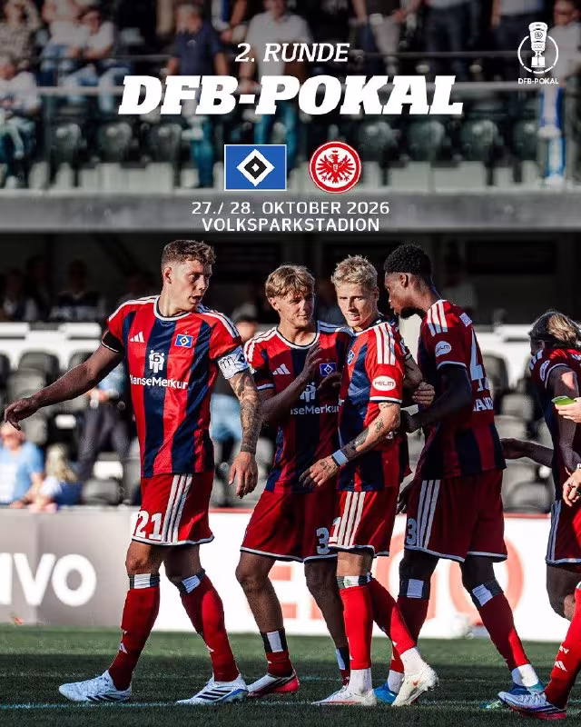 Germaniya Kubogi: «Gamburg» 1/8 finalda «Ayntraxt»ga qarshi o'ynaydi