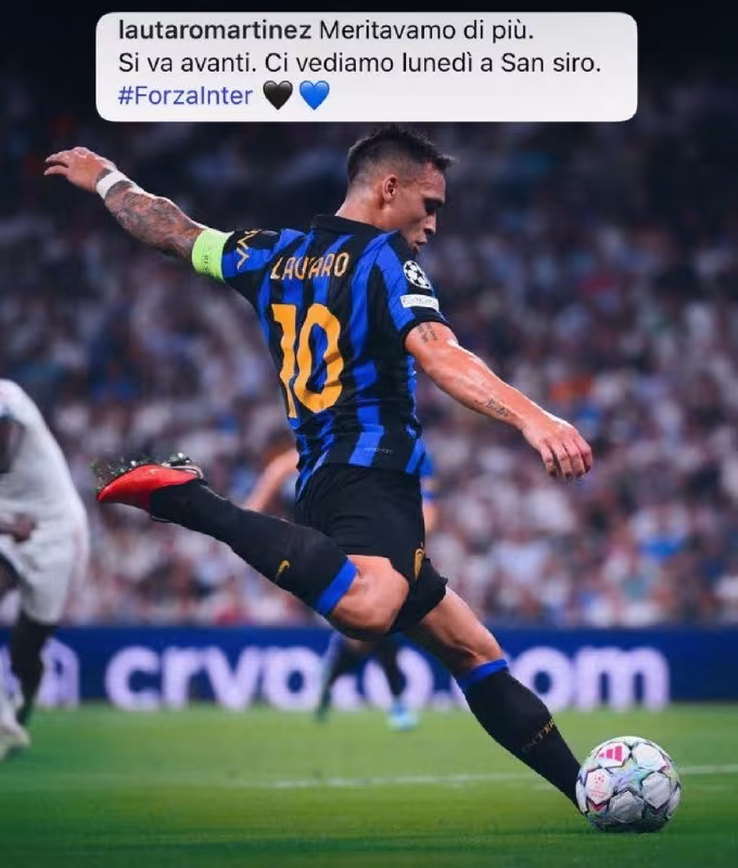 Lautaro Martines: «Biz ko'proq narsaga loyiq edik»
