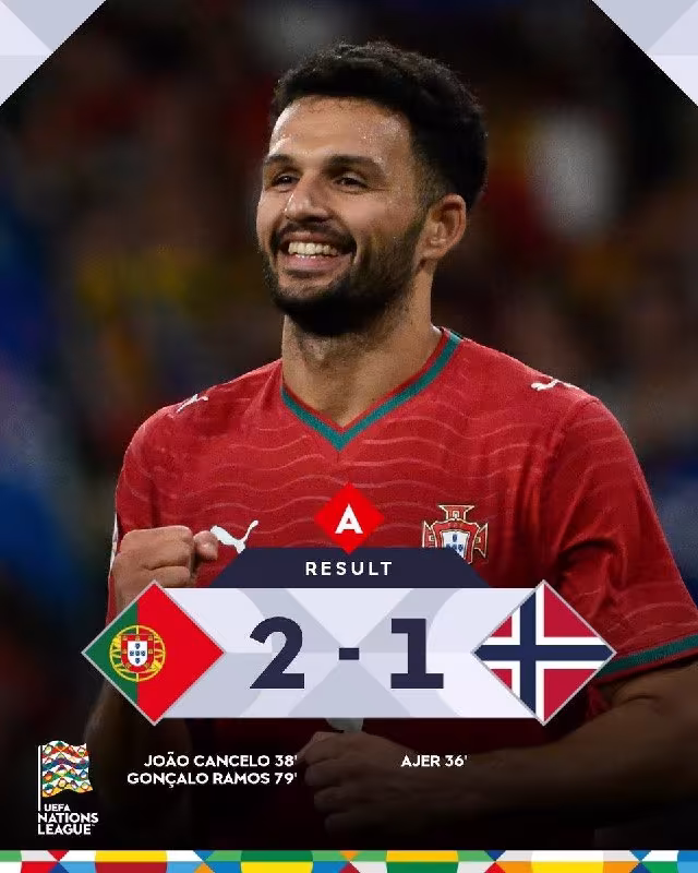 Portugaliya 2:1 Norvegiya: Gonsalu Ramush g'alaba golini urdi