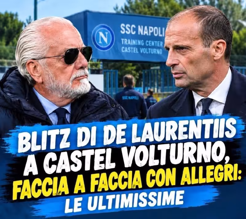 Aurelio De Laurentis va Massimiliano Allegri uchrashuvi
