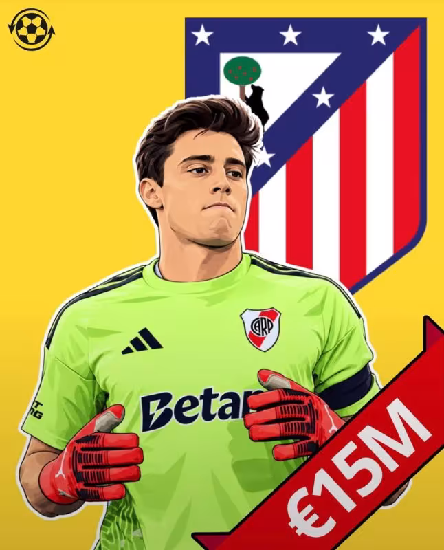 Atletico Madrid «River Pleyt» darvozaboni Santyago Beltranni kuzatmoqda